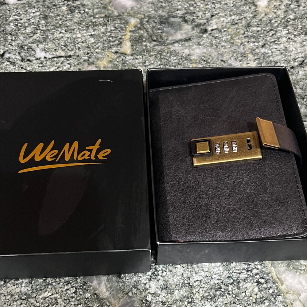WeMate Black Journal with Lock